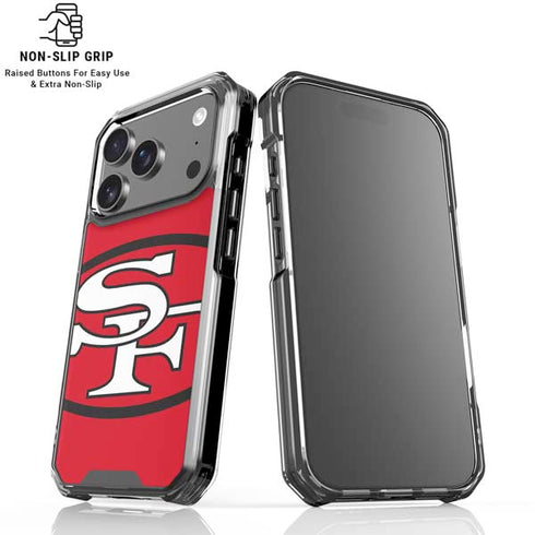 NFL San Francisco 49ers Retro Logo iPhone 18 Pro Clear Case
