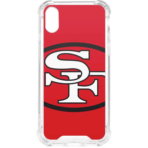 NFL San Francisco 49ers Retro Logo iPhone XS Clear Case