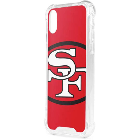 NFL San Francisco 49ers Retro Logo iPhone XS Clear Case