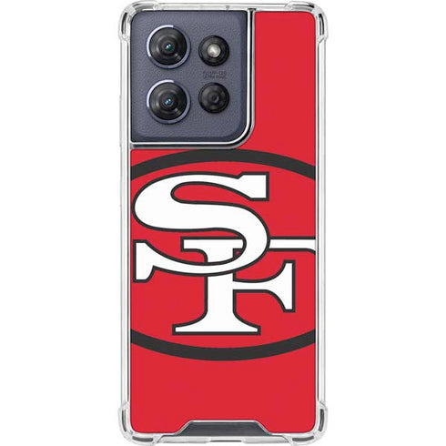 NFL San Francisco 49ers Retro Logo Moto G 5G (2025) Clear Case