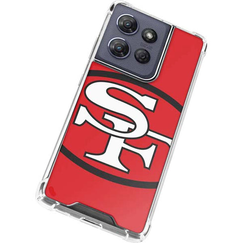 NFL San Francisco 49ers Retro Logo Moto G 5G (2025) Clear Case