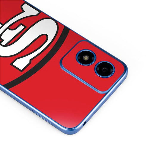 NFL San Francisco 49ers Retro Logo Moto G Play 4G (2024) Skin