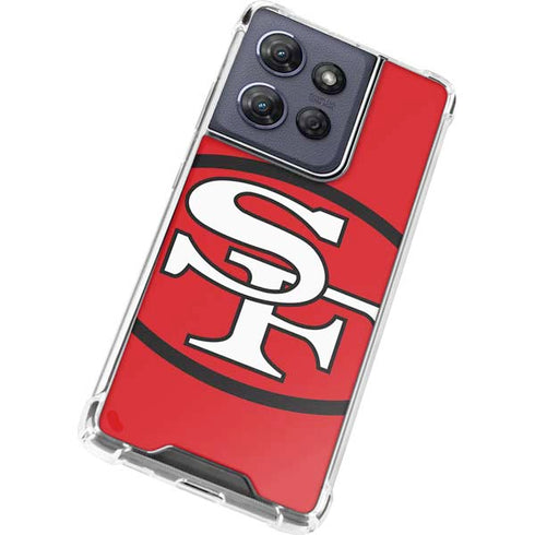 NFL San Francisco 49ers Retro Logo Moto G Power 5G (2025) Clear Case