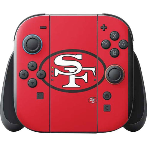 NFL San Francisco 49ers Retro Logo Nintendo Switch 2 (2025) with Joy-Con Skin
