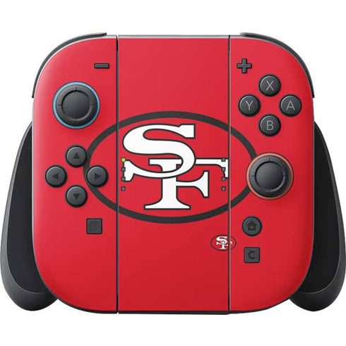 NFL San Francisco 49ers Retro Logo Nintendo Switch 2 (2025) Joy-Con Controller Skin