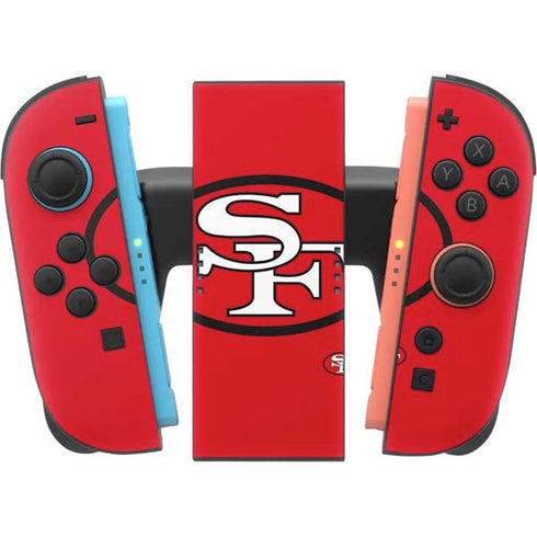 NFL San Francisco 49ers Retro Logo Nintendo Switch 2 (2025) Joy-Con Controller Skin