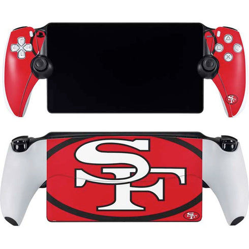 NFL San Francisco 49ers Retro Logo PlayStation Portal Remote Player Skin