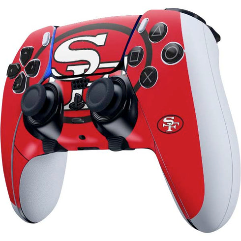 NFL San Francisco 49ers Retro Logo PS5 DualSense Edge Pro Controller Skin