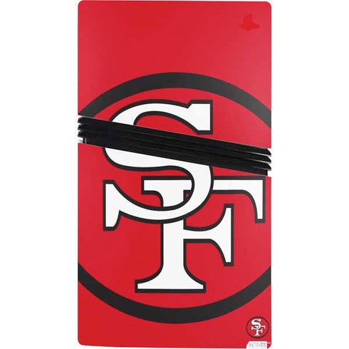 NFL San Francisco 49ers Retro Logo PS5 Pro Bundle Skin