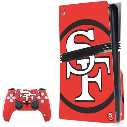 NFL San Francisco 49ers Retro Logo PlayStation PS5 Skins