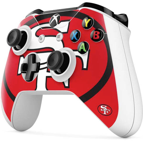 NFL San Francisco 49ers Retro Logo Xbox One S All-Digital Edition Bundle Skin
