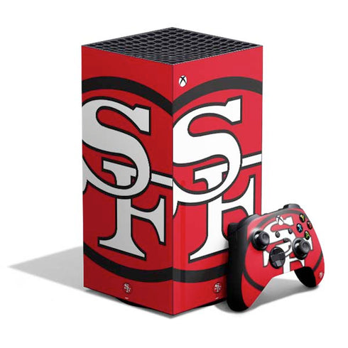 NFL San Francisco 49ers Retro Logo XBox Series X Digital Edition Bundle Skin