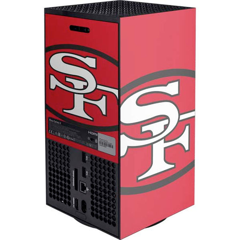 NFL San Francisco 49ers Retro Logo XBox Series X Digital Edition Console Skin