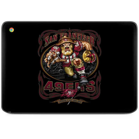 Liquid Blue NFL San Francisco 49ers Running Back HP Chromebook Skin