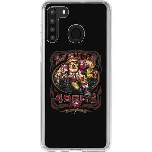 Liquid Blue NFL San Francisco 49ers Running Back Galaxy A21 Clear Case