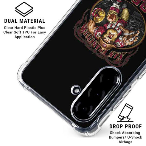 Liquid Blue NFL San Francisco 49ers Running Back Galaxy A36 5G Clear Case