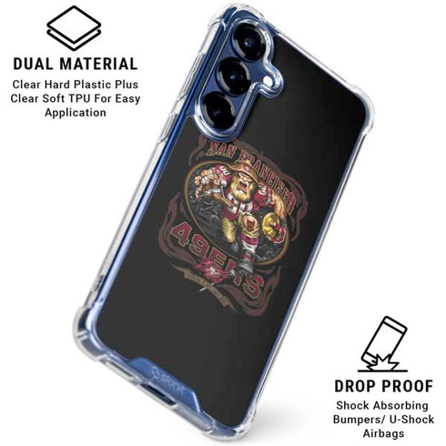 Liquid Blue NFL San Francisco 49ers Running Back Galaxy S25 Plus Clear Case