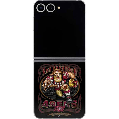 Liquid Blue NFL San Francisco 49ers Running Back Galaxy Z Flip6 Skin