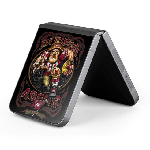 Liquid Blue NFL San Francisco 49ers Running Back Galaxy Z Flip6 Skin