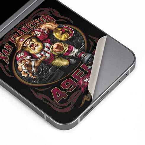 Liquid Blue NFL San Francisco 49ers Running Back Galaxy Z Flip6 Skin