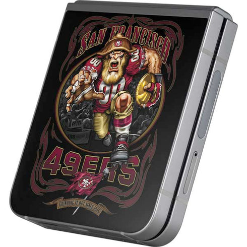 Liquid Blue NFL San Francisco 49ers Running Back Galaxy Z Flip6 Skin
