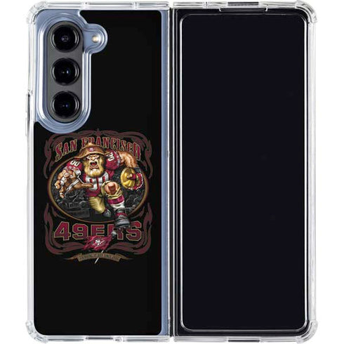 Liquid Blue NFL San Francisco 49ers Running Back Galaxy Z Fold5 5G Clear Case