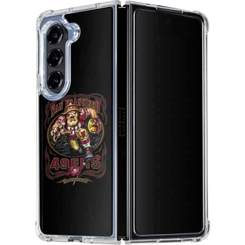 Liquid Blue NFL San Francisco 49ers Running Back Galaxy Z Fold5 5G Clear Case