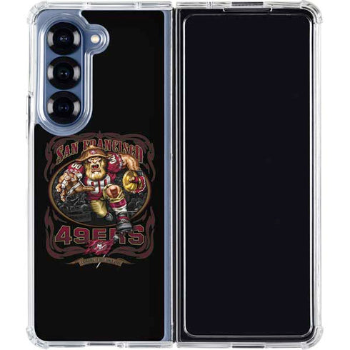 Liquid Blue NFL San Francisco 49ers Running Back Galaxy Z Fold6 Clear Case