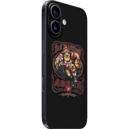 Liquid Blue NFL San Francisco 49ers Running Back iPhone 16 Plus Skin