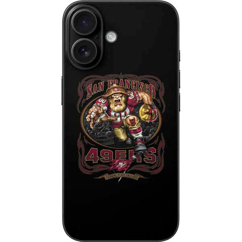 Liquid Blue NFL San Francisco 49ers Running Back iPhone 16 Skin