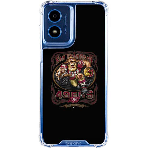 Liquid Blue NFL San Francisco 49ers Running Back Moto G 5G (2024) Clear Case