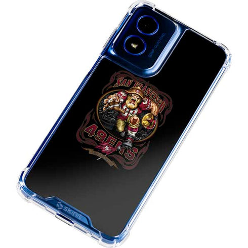 Liquid Blue NFL San Francisco 49ers Running Back Moto G 5G (2024) Clear Case