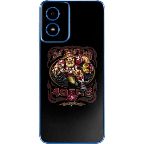 Liquid Blue NFL San Francisco 49ers Running Back Moto G Play 4G (2024) Skin