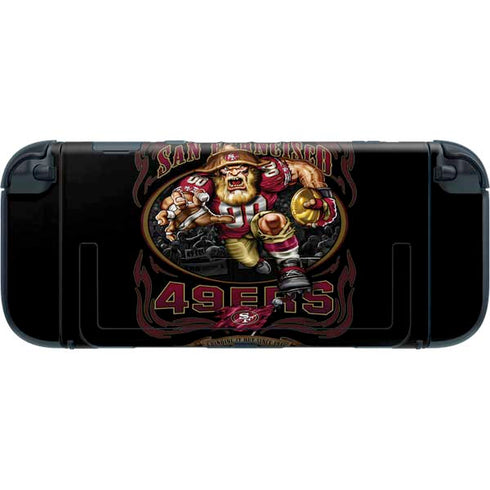 Liquid Blue NFL San Francisco 49ers Running Back Nintendo Switch 2 (2025) with Joy-Con Skin