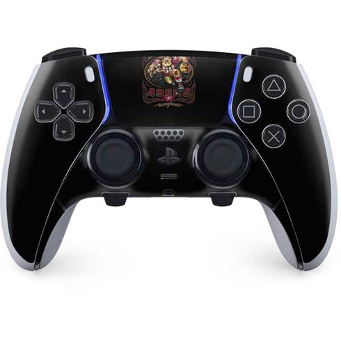 Liquid Blue NFL San Francisco 49ers Running Back PS5 DualSense Edge Pro Controller Skin
