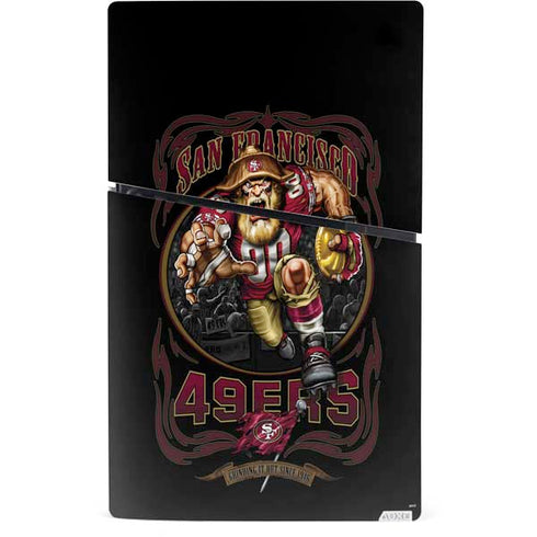 Liquid Blue NFL San Francisco 49ers Running Back PS5 Slim Digital Edition Console Skin