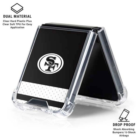 NFL San Francisco 49ers Shutout Galaxy Z Flip6 Clear Case