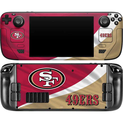 NFL San Francisco 49ers Steam Deck Handheld Gaming Computer OLED Skin