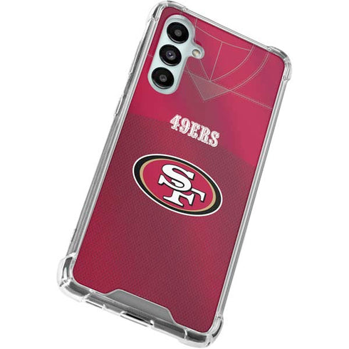 NFL San Francisco 49ers Team Jersey Galaxy A16 5G Clear Case