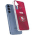 NFL San Francisco 49ers Team Jersey Galaxy A55 5G Clear Case