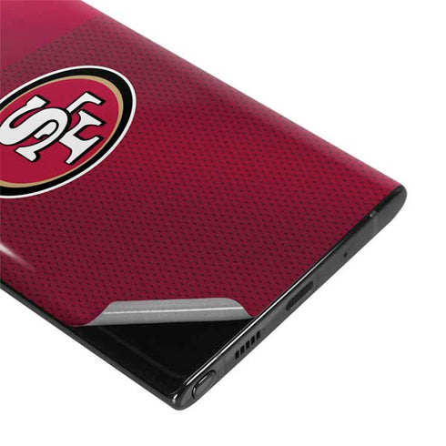 NFL San Francisco 49ers Team Jersey Galaxy Note 10 Plus Skin