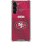 NFL San Francisco 49ers Team Jersey Galaxy S24 FE Clear Case