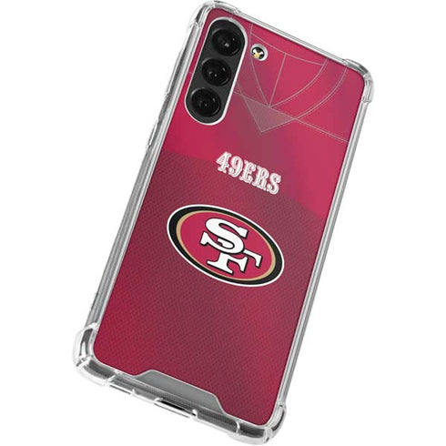 NFL San Francisco 49ers Team Jersey Galaxy S24 FE Clear Case