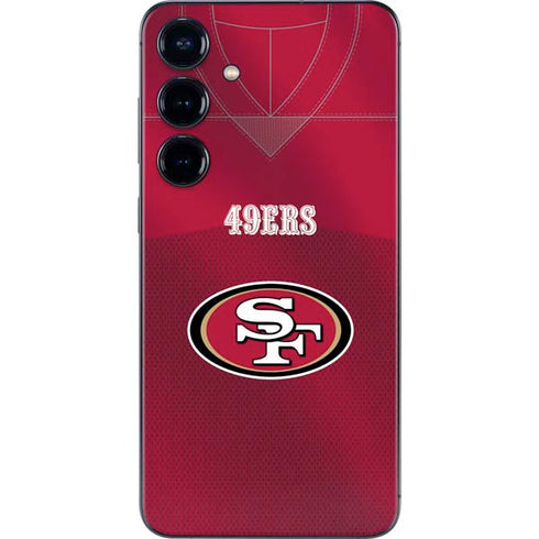 NFL San Francisco 49ers Team Jersey Galaxy S25 Plus Skin