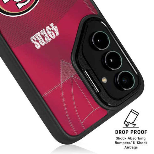 NFL San Francisco 49ers Team Jersey Galaxy S25 Ultra Kickstand Case