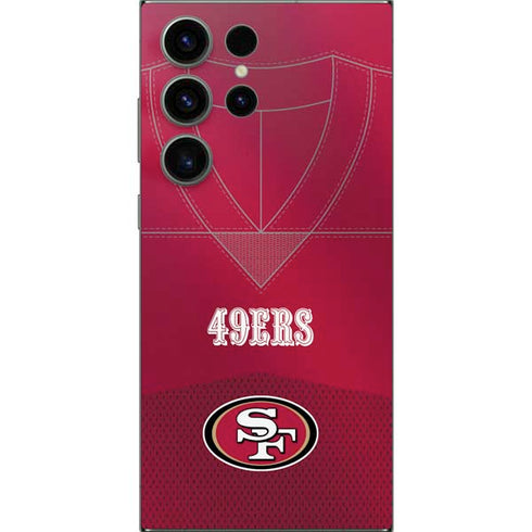 NFL San Francisco 49ers Team Jersey Galaxy S25 Ultra Skin