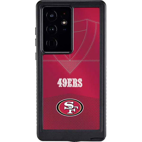 NFL San Francisco 49ers Team Jersey Galaxy S24 Ultra Waterproof Case