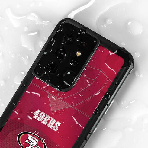 NFL San Francisco 49ers Team Jersey Galaxy S24 Ultra Waterproof Case