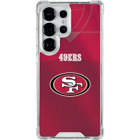 NFL San Francisco 49ers Team Jersey Galaxy S25 Ultra Clear Case