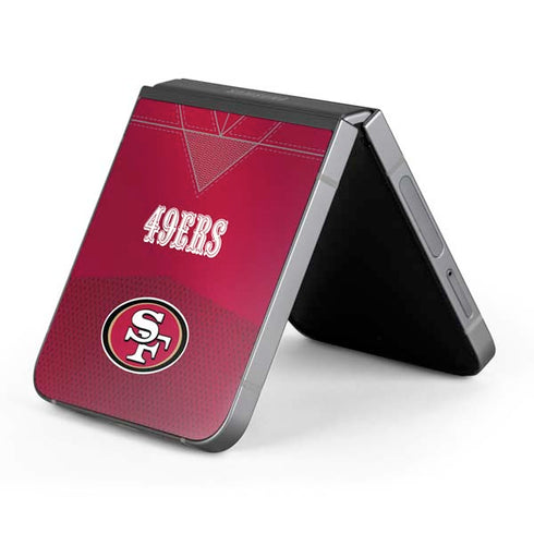 NFL San Francisco 49ers Team Jersey Galaxy Z Flip6 Skin